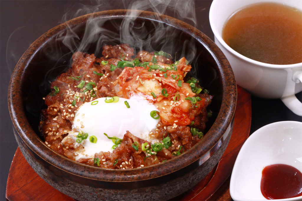 石焼き牛カルビ（スープ付き）