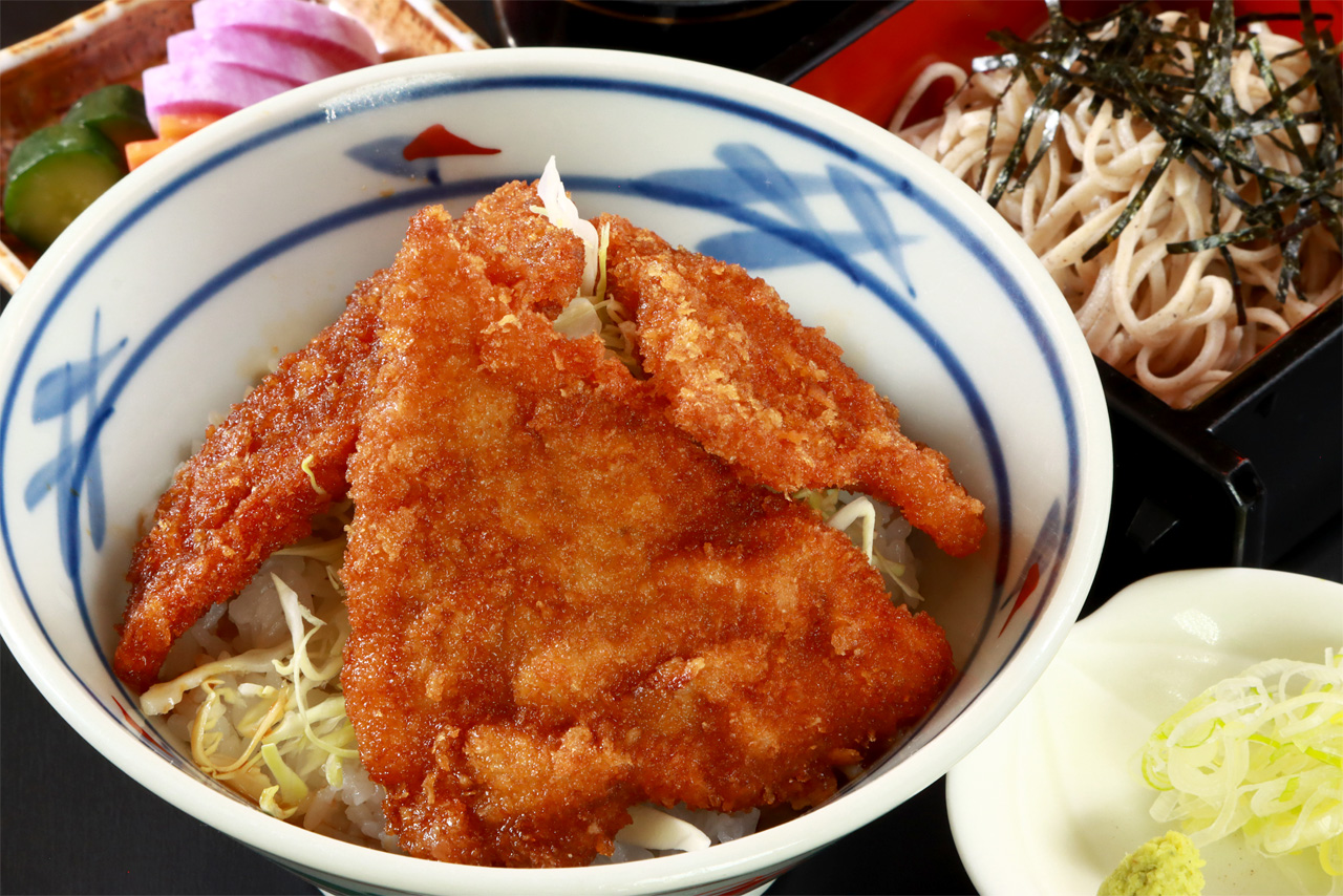 タレカツ丼と麺（蕎麦・うどん・温冷）セット